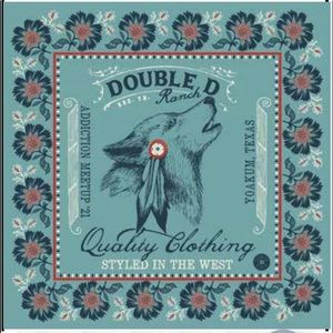 New DOUBLE D RANCH "Wolf Pack" Scarf